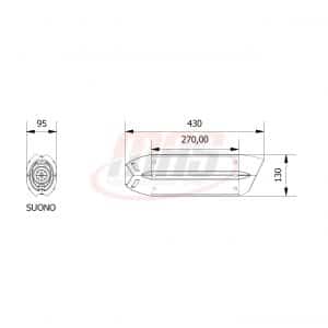 MIVV Suono Edelstahl Ducati Hypermotard 1100 07-12 - Hypermotard 1100 EVO 10-1 – Bild 3