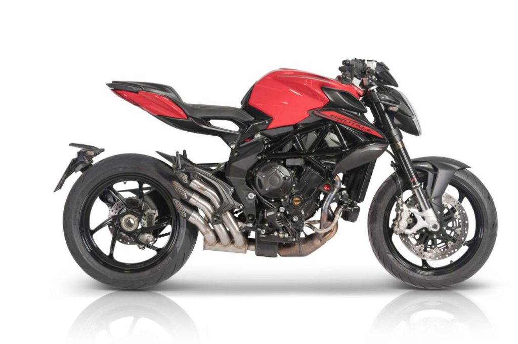 MV Agusta Brutal 800 QD Exhaust Auspuffanlage Ergal