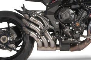 MV Agusta Brutal 800 QD Exhaust Auspuffanlage Ergal